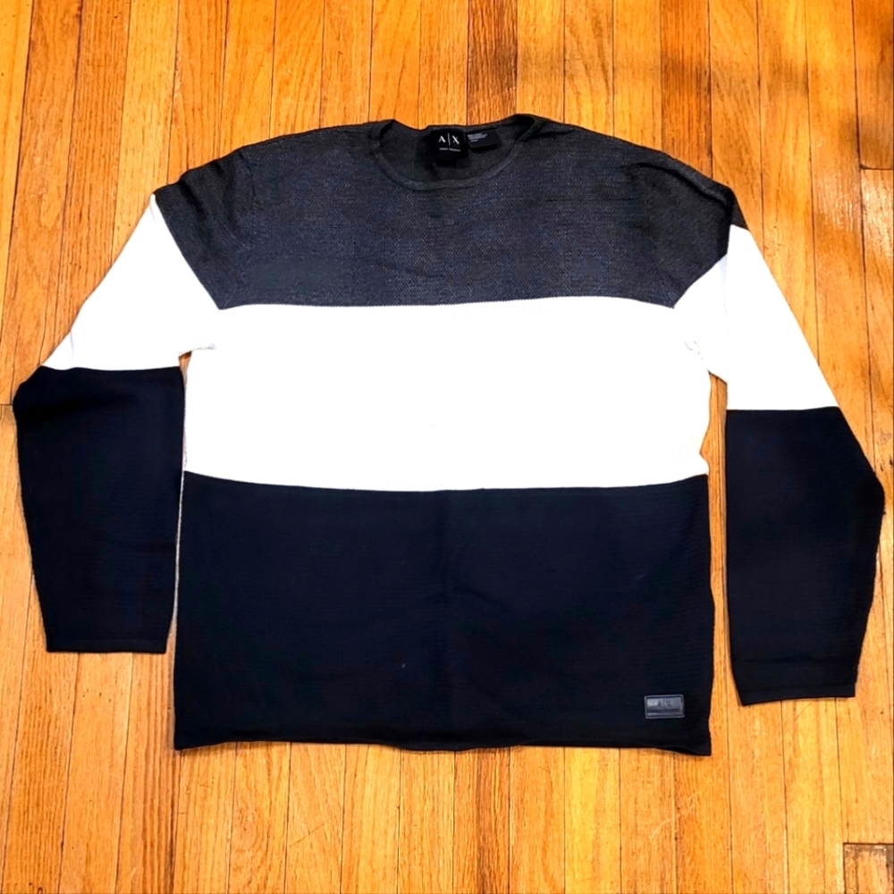 Armani Exchange Color Block Sweater